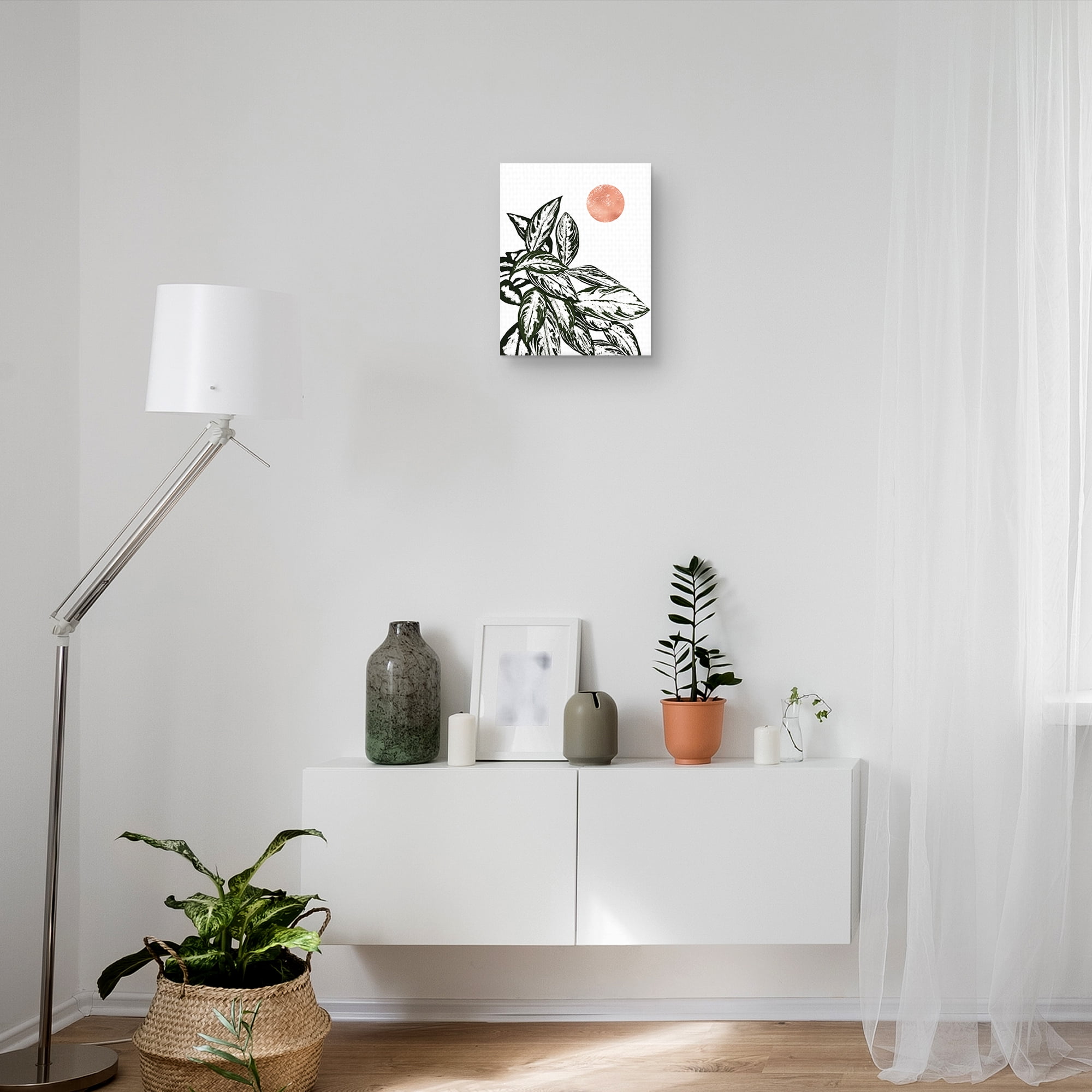 Calas 2 (rose gold) by Bria Nicole Canvas Art Print