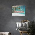 thumbnail image 4 of Beach Wall Art Coastal Ocean Pictures Wall Decor Beach Palm Trees Canvas Prints Blue Sea Sky Painting Modern Artwork Home Decoration for Bathroom Bedroom Living Room 16"x12", 4 of 6