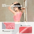 thumbnail image 2 of TFixol Sujetador deportivo para mujer Push-up a prueba de golpes sin alambre acolchado Crop Top, 2 of 8