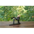 thumbnail image 4 of Handmade Wooden Primitive Tribal Funny Statue Surfing Sculpture Tiki Bar Figurine Hand Carved Surf, 4 of 6