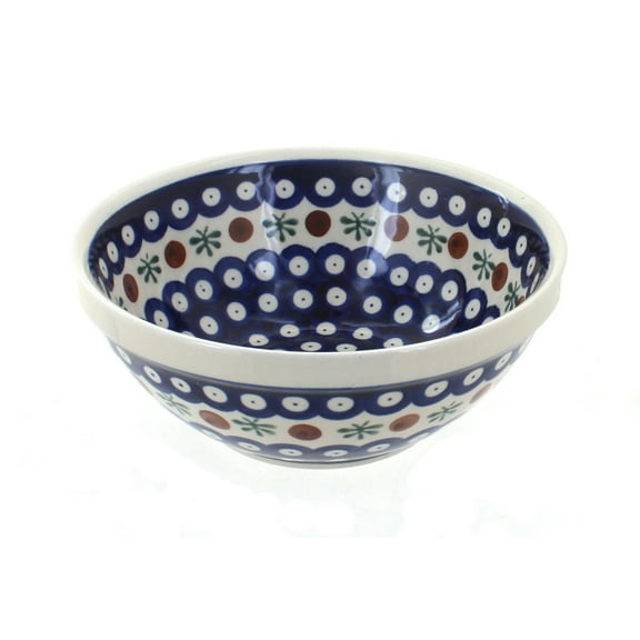 Blue Rose Polish Pottery Nature Small Serving Bowl