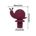 thumbnail image 3 of RuiJiao Wine Stopper, Silicone Wine Saver, Reusable Wine Corks, Champagne Stoppers, Snail Shape Bottle Stopper, Wine Stoppers for Wine Bottles, Wine Bottle Caps for Home, Restaurants, 3 of 5