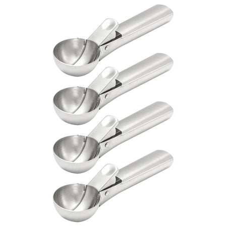 

ice cream scoop 4pcs Stainless Steel Ice Cream Scoops Fruit Scoops Fruit Scooper for Home Use