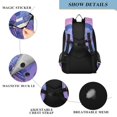 thumbnail image 4 of FORMRS Unisex School Backpack 17" Student Travel Bag with Laptop Compartment, Cat Walking in Street, 4 of 7