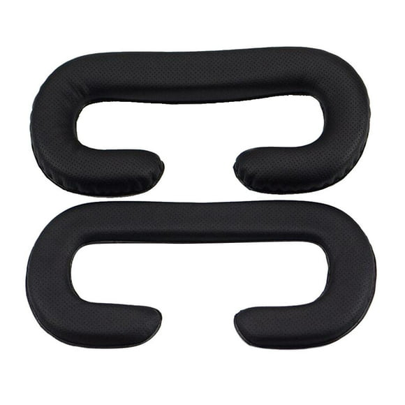 Miangastore 2 Pcs Masque pour les Yeux en Cuir PU VR Coussin pour le Visage VR Lunettes 3D Coussinet pour les Yeux Compatible avec HTC Vive VR (8mm+22mm)