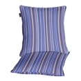 thumbnail image 3 of S4Sassy Blue Cotton Flex Stripe Living Room Dori Sofa Cushion Cover Printed Home Decor Pillow Cases 2Pcs-18 x 18 Inches, 3 of 5