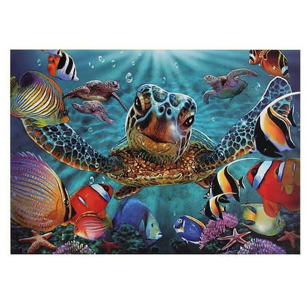 Houkiper 1000 Pieces Puzzles Sea Turtle Jigsaw Adult Jigsaw Puzzle