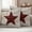 Red, variant on Texas Star Vintage Outdoor Waterproof Pillow Covers, Red Retro Berry Wooden Decorative Square Throw Pillowcase Sofa Cushion Sham for Patio/Couch/Chair, 16"x16" 2 Pack