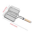 thumbnail image 5 of CNMF BBQ Grilling Basket Non Stick Iron With Beech Handle Fish Grill Mesh Fish Grill Mesh Rack For Outdoor Camping,Outdoor Barbecue Accessory, 5 of 10