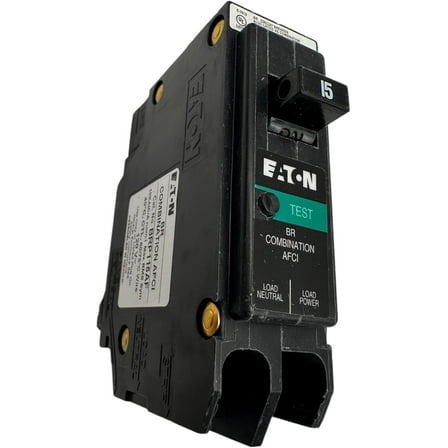 BRP115AF Eaton 15 amps Combination AFCI Single Pole Circuit Breaker, Black