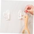 thumbnail image 3 of OULII 4 Pcs Over Door Storage Hooks White ABS Plastic Hangers for General Household Users, 3 of 8
