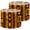 Color 3, variant on Lamp Shades Set of 2 Giraffe Silhouette African Sunset Acacia Trees Water Wildlife 13" x 13" x 10" Lampshade for Table Lamps Floor Lamps Lamp Shade Replacement Easy Assembly Required