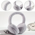 thumbnail image 5 of GENEMA Women Men Winter Warm Cute Faux Furry Earmuffs Headband Outdoor Windproof Solid Color Foldable Fluffy Ear Covers Warmers Hair Hoop, 5 of 18