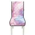 thumbnail image 7 of TSOVTHRID Marble Texture Print Quilted Dining Chair Cushion Cover Non-Slip Water Resistant Chair Covers with Elastic Band Soft Seat Slipcovers for Home, Restaurant, Set of 1, 7 of 7