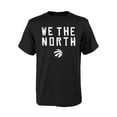 thumbnail image 1 of Toronto Raptors NBA We The North Black Tee, 1 of 1