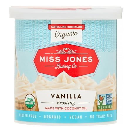 Miss Jones Organic Frosting, Vanilla, 11.29 Oz (Best Vegan Vanilla Frosting)