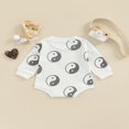 thumbnail image 3 of PENGXIANG Bébé Fille Garçon Sweat-Shirt Col Rond Pull Imprimé Yin Yang Pull Oversize Automne Hiver Tenue, 3 of 6