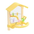 thumbnail image 1 of LOVIVER Bird Mirror Activity Center Decorative Parrot Toy for Cockatiel Finch Conure yellow, 1 of 8