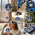 thumbnail image 3 of YuanGuangQ Christmas Acrylic Star Ornaments, 2D Round Winter Decorative Pendant Flat Tree Hanging, Holiday Party Decor for Christmas Tree Home Mantel Shelf Gift Decoration., 3 of 6