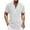 White, variant on Elvqul Shirts for Men V-Neck T-Shirts Cotton Linen Pullover Short Sleeve Solid Color Light Blue Shirts