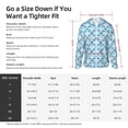 thumbnail image 5 of Lsque Blue Fish Scale Texture UPF 50+ Lightweight Sun Protection Men's Women's Long Sleeve Shirt, Hoodie Performance -Large, 5 of 9
