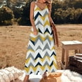 thumbnail image 3 of Abstract Geometric Chevron Pattern Design Sleeveless Dress Women's Evening Dress Womans Clothing, 3 of 9