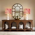 thumbnail image 5 of Marble Lampshades 2 Pack Pink Gold Marble Pink Hues Gold Accents Swirling Patterns 13"x13"x10" Light Shade for Table Lamps Floor Lamps Drum Lamp Shades Lampshade Replacement Easy Assembly, 5 of 8