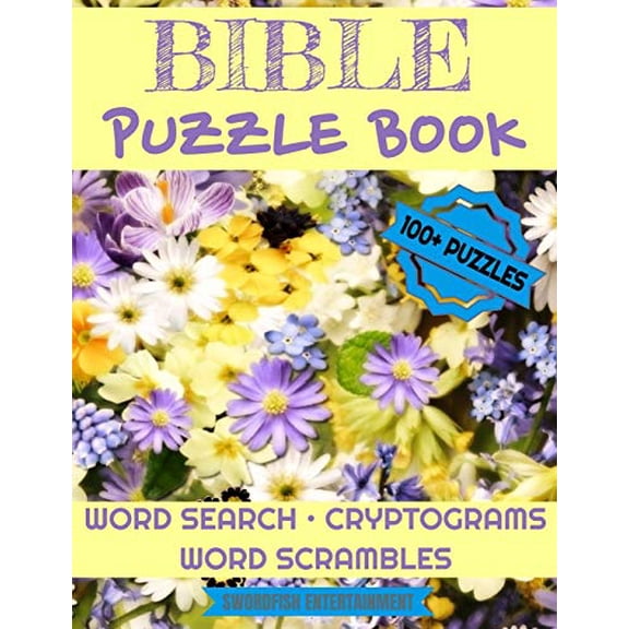 Bible Based Activity Books for All Ages: Bible Puzzle Book: 100 Activities For Christians Word Search, Scrambles, Cryptograms (Paperback)