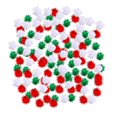 thumbnail image 1 of MesaSe 300 Pcs Pompons DIY Pompons Pailletés Pompons de Noël Pompons pour Enfants, 1 of 7