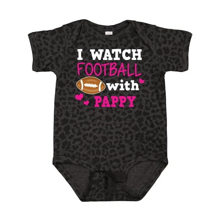 

Inktastic I Watch Football with My Pappy Gift Baby Girl Bodysuit