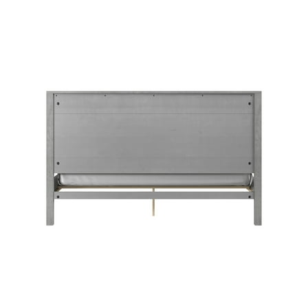 King Size Wood Bed - Retro Renaissance Farmhouse Style - Solid Wood Frame - Bedroom Furniture