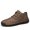 Khaki, variant on Men's Work Shoes Fall New Arrivals Soft-Sole Lace-Up Style Stylish and Versatile Mid-Top Men's Casual Shoes