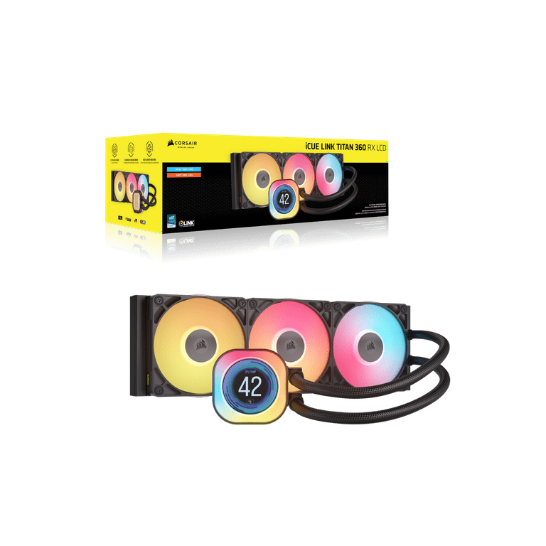 CORSAIR iCUE LINK TITAN 360 RX LCD セット iCUE LINK TITAN 360 RX LCD Liquid CPU Cooler
