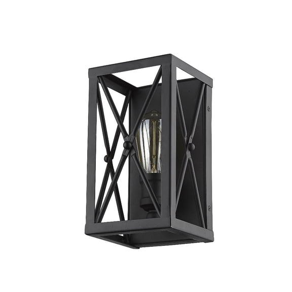 Acclaim Lighting IN41120BK Brooklyn 1-Light Matte Black Sconce