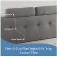 thumbnail image 3 of XPOPR Headboard Pillow , Wedge Pillow Headboard for Bed Sitting Up, Back Support Pillows for Reading, Sitting or Working with Detachable Neck Pillows Twin - 39.4"x7.9"x19.7" Khaki, 3 of 7