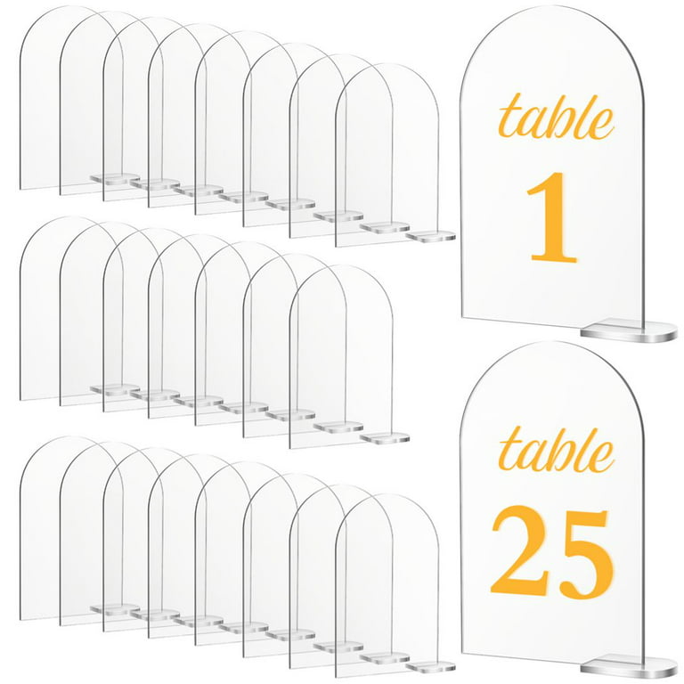 Clear Acrylic Blanks DIY Wedding Sign Calligraphy Blank Stock Sheet Acrylic  Blank Lucite Name Cards Guestbook Place Cards Table Number 