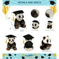 thumbnail image 2 of DolliBu Squat Panda Graduation Plush Toy - Super Soft Panda Graduation Stuffed Animal Dress Up with Gown and Cap with Tassel Outfit - Reward Celebration Grad Gift - 7 Inch, 2 of 6
