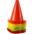 thumbnail image 5 of 7 Inch Plastic Traffic Cones Sport Training Cone Sets-Indoor/Outdoor and Festive Events Multi Color Agility Skate Soccer Marker Cones Sports Equipment (24 Pack), 5 of 10