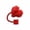 B, variant on PEIBang Valentines Love Heart Straw Cover Cap,Reusable Silicone Toppers Heart-shaped Drinking Tips Lids,Valentins Day Party Cup Decorations