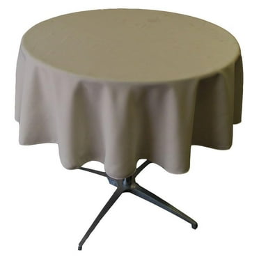Small Tablecloth Polyester Round 36 Inch Grey