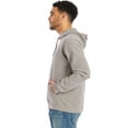 thumbnail image 2 of Hanes Men's Garment Dyed Fleece Hoodie Concrete Gray M, 2 of 8