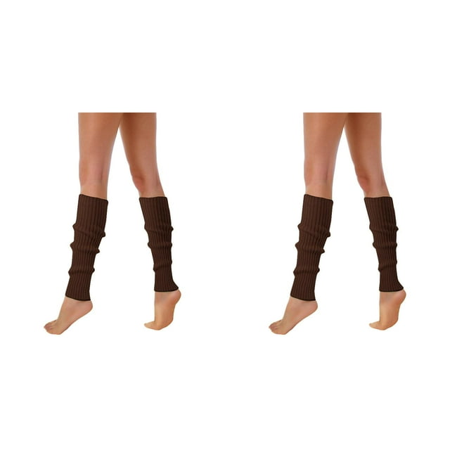 (2-Pack) Rinsvye 80S 90S Leg Warmers Cute Socks for Women Neon Ribbed Womens Socks No Show Leg Socks Stylish Accessories Boot Socks Colorful Fluorescent Wool Knitted Ruffle Socks Sock Sleeves