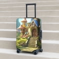 thumbnail image 4 of Salouo Cute Mushroom Town A Pattern Travel Dust-proof Suitcase Cover, Softside Suitcase Protector Luggage Cover Protector for 18-32inch ,Not Included Suitcase, 4 of 8