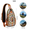 thumbnail image 2 of Artistic Mandala Sling Bag with Vintage Traditional Pattern, Lightweight Durable Crossbody Backpack, Adjustable Strap, Multiple Compartments for Travel and Gym, 2 of 6