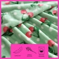 thumbnail image 3 of Betsey Johnson Cherry Dots Lt-Pastel Green 50" X 70" Throw Blanket, 3 of 6