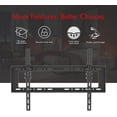 thumbnail image 2 of 32-70 Inch TV Wall Mount Bracket, Tilting 0-10° Low Profile TV Mount with Spirit Level, Max VESA 600x400mm, Holds up to 110 lbs, 25mm from Wall, Heavy Duty Steel for Living Room, Office, Classroom, 2 of 8
