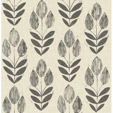 Chesapeake Garland Black Block Tulip Wallpaper