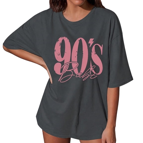 Shirt for Women Print Short Sleeve Crewneck T-Shirts Casual Summer Shirts Tops