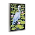 thumbnail image 2 of Stupell Industries Rustic Lodge Heron Among Pond Lilies Gray Floating Frame Canvas Art, 21 x 31, by Rosiland Solomon, 2 of 7