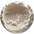thumbnail image 2 of TopLLC Round Acrylic Christmas Decorations Reindeer Hanging Sign Festive Wall Decorations Hang one hat, 2 of 5